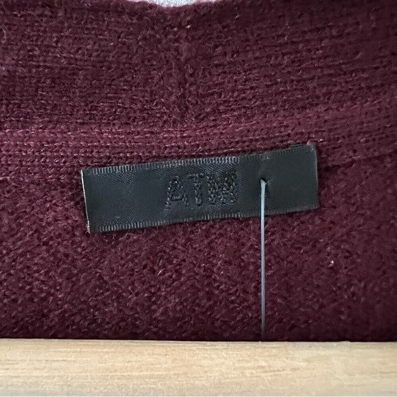 NWT ATM Anthony Melillo Two Pocket Open Front Mid Length Cashmere Cardigan SZ S - Picture 13 of 16